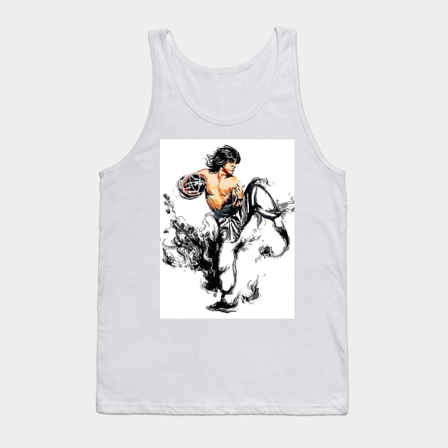 Jackie Chan Tank Top by store of art